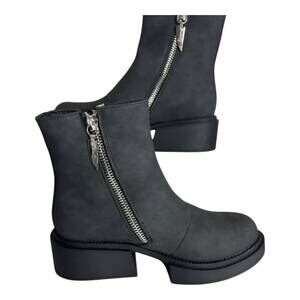 NEW SEVEN 7 women's vault combat boots in black